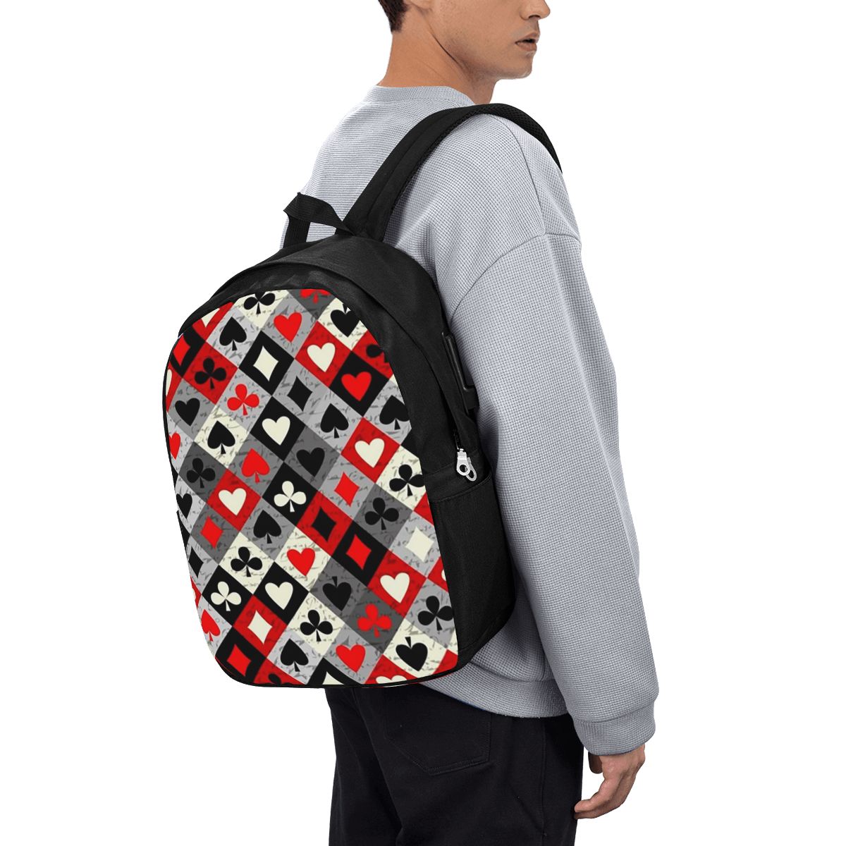 Women Bags For Women - Speelkaarten Poker Print Rugzak Reisnotebooktas Computer