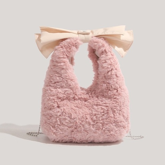Women Bags Wholesale - Pluche strikhandtas 2026 herfst winter nieuwe