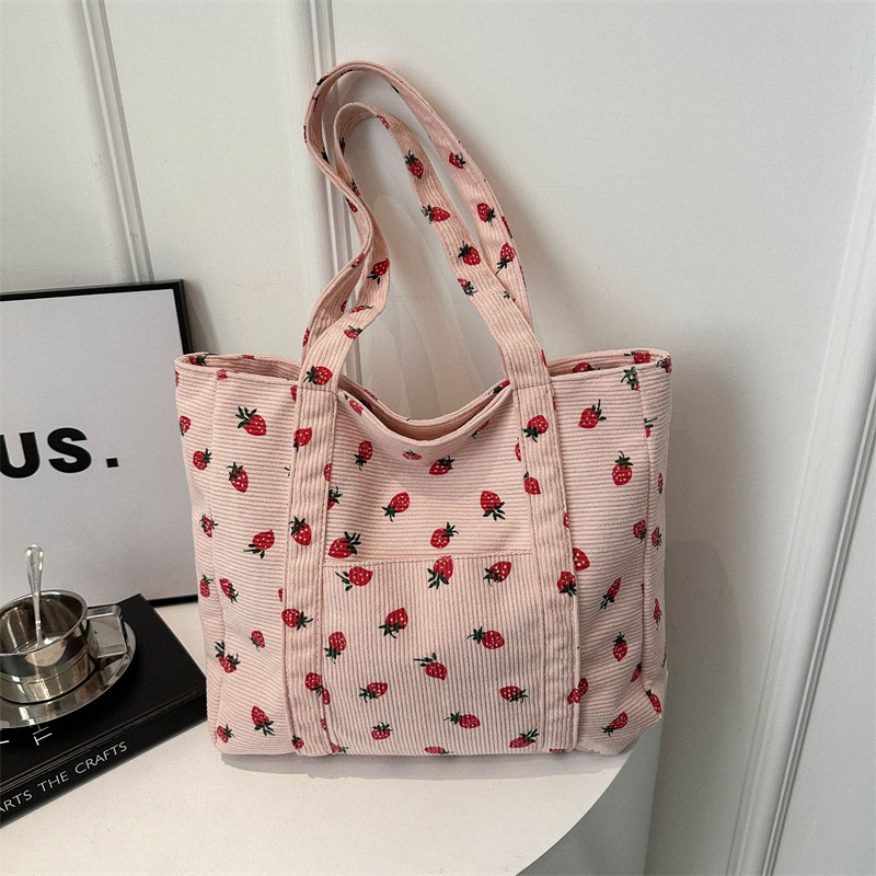 Corduroy handtas Aardbeien Str - Women Bags Zara recensie en prijs